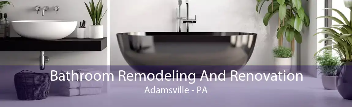 Bathroom Remodeling And Renovation Adamsville - PA