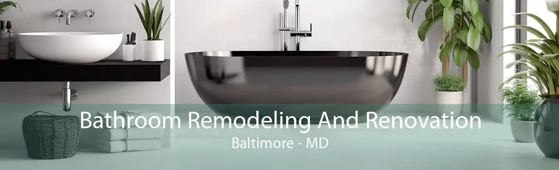 Bathroom Remodeling And Renovation Baltimore - MD