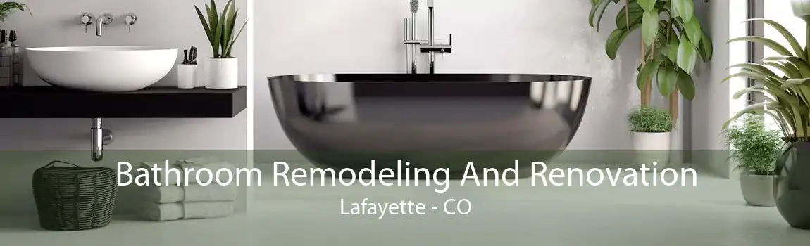 Bathroom Remodeling And Renovation Lafayette - CO
