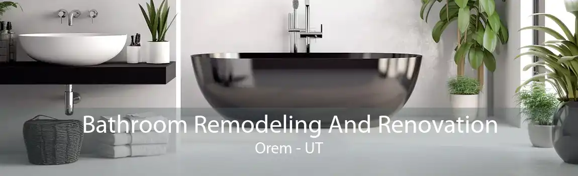 Bathroom Remodeling And Renovation Orem - UT