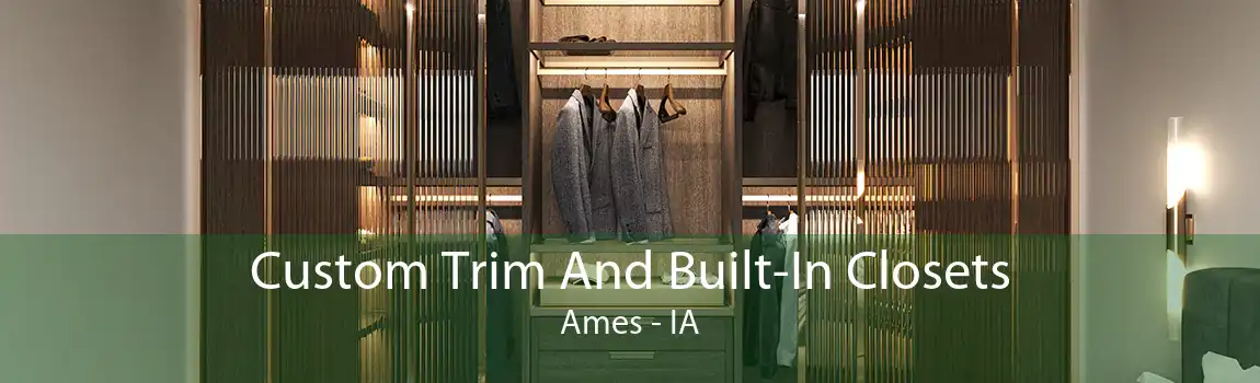 Custom Trim And Built-In Closets Ames - IA