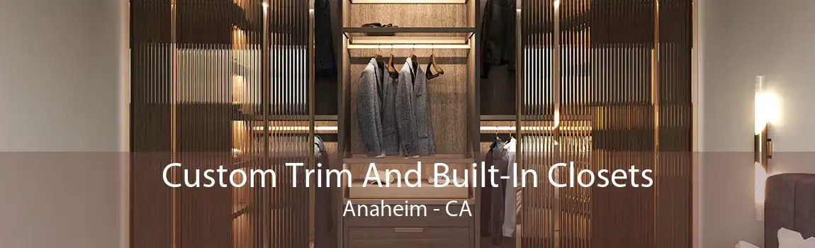 Custom Trim And Built-In Closets Anaheim - CA