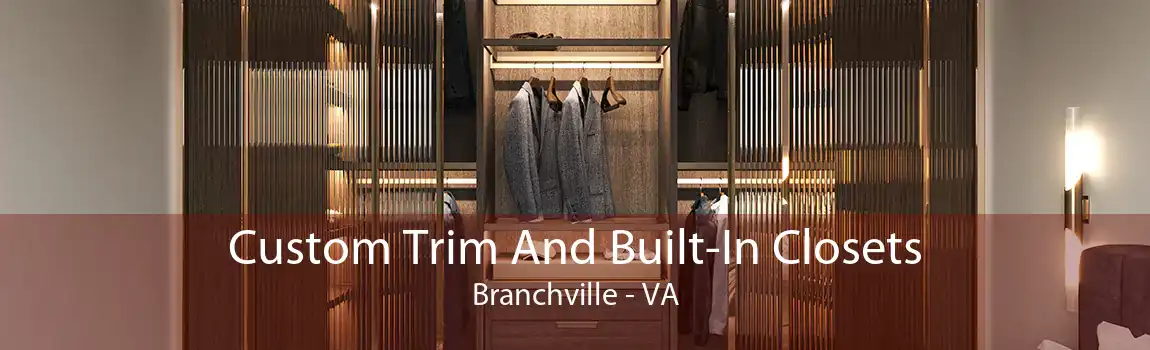 Custom Trim And Built-In Closets Branchville - VA
