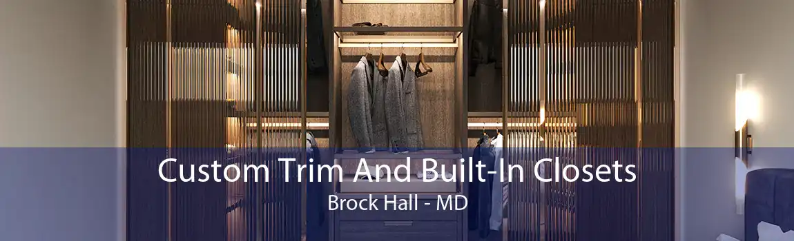 Custom Trim And Built-In Closets Brock Hall - MD