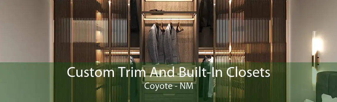 Custom Trim And Built-In Closets Coyote - NM