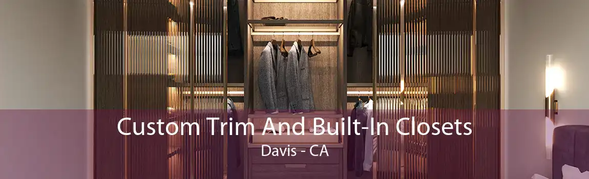 Custom Trim And Built-In Closets Davis - CA