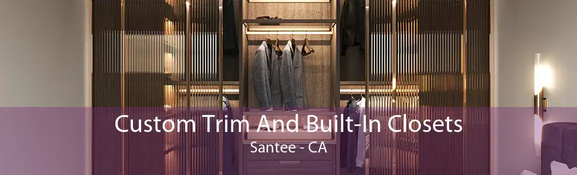 Custom Trim And Built-In Closets Santee - CA