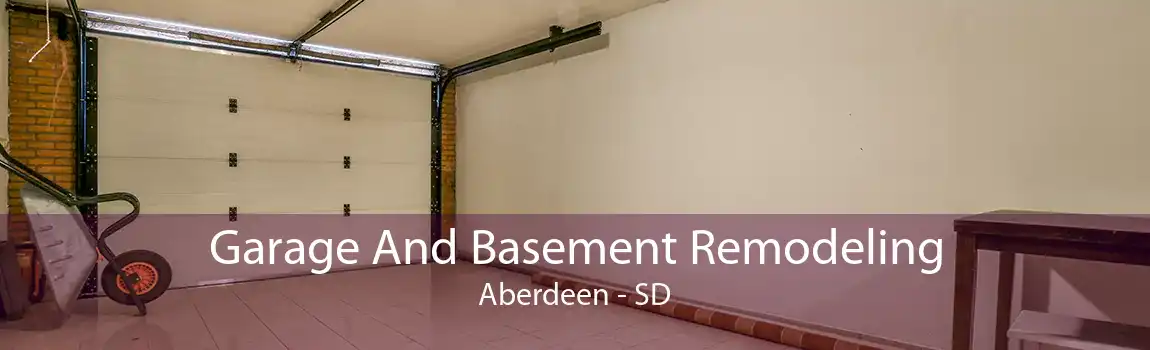 Garage And Basement Remodeling Aberdeen - SD