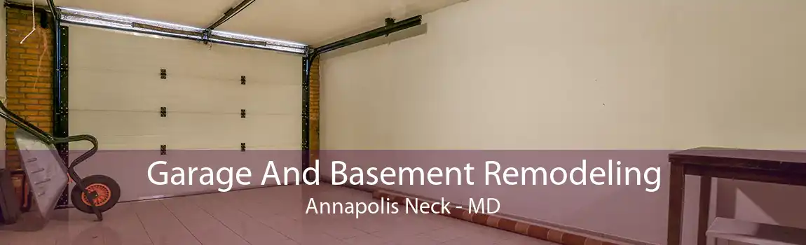 Garage And Basement Remodeling Annapolis Neck - MD