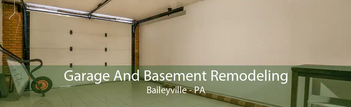Garage And Basement Remodeling Baileyville - PA