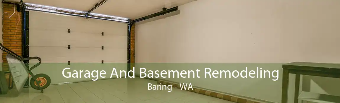  Garage And Basement Remodeling Baring - WA