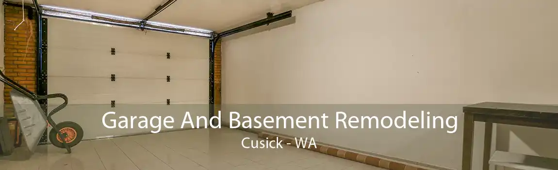 Garage And Basement Remodeling Cusick - WA