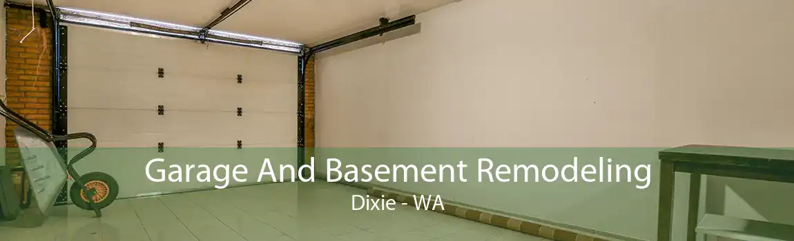 Garage And Basement Remodeling Dixie - WA