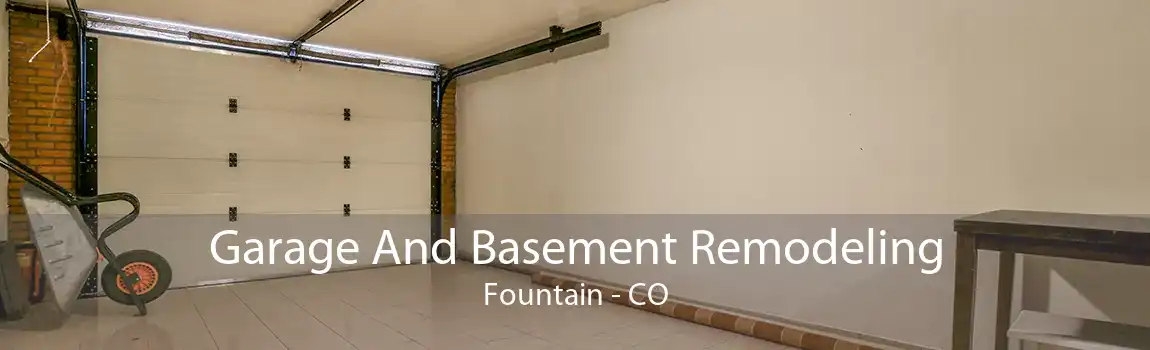  Garage And Basement Remodeling Fountain - CO