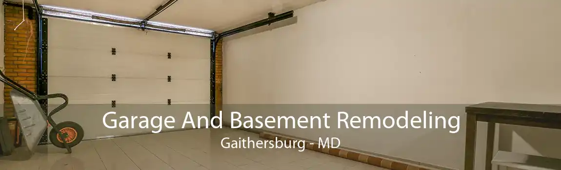 Garage And Basement Remodeling Gaithersburg - MD