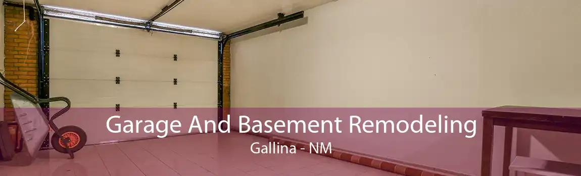 Garage And Basement Remodeling Gallina - NM