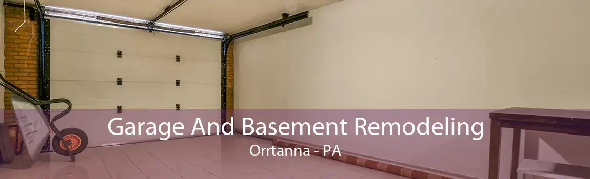 Garage And Basement Remodeling Orrtanna - PA