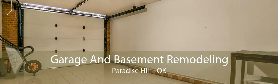 Garage And Basement Remodeling Paradise Hill - OK