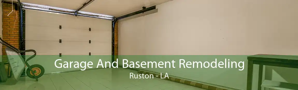 Garage And Basement Remodeling Ruston - LA