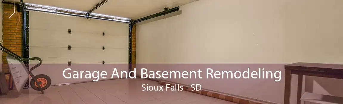 Garage And Basement Remodeling Sioux Falls - SD
