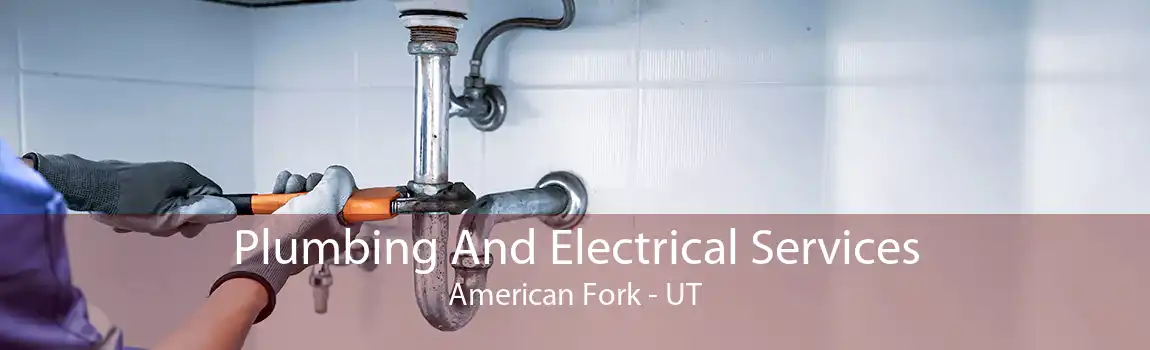 Plumbing And Electrical Services American Fork - UT