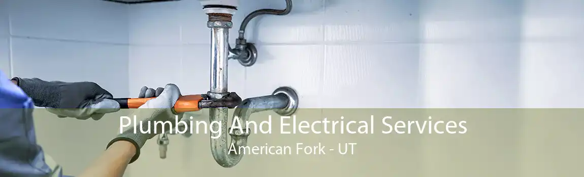 Plumbing And Electrical Services American Fork - UT