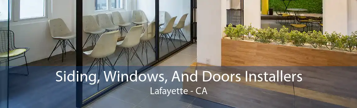  Siding, Windows, And Doors Installers Lafayette - CA