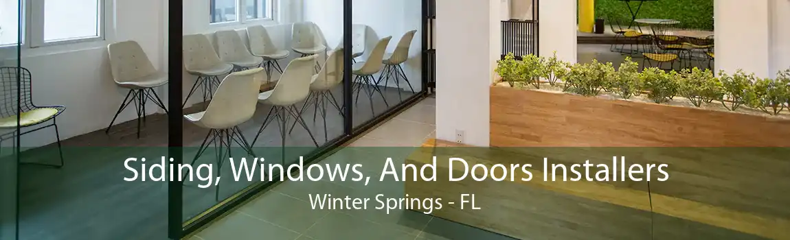 Siding, Windows, And Doors Installers Winter Springs - FL